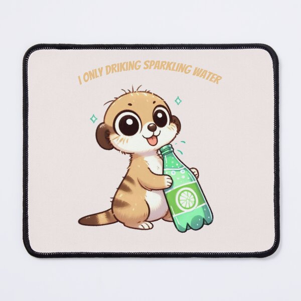 Item preview, Sparkling Water Meerkat designed and sold by LemuellTrends.