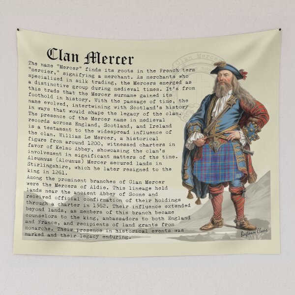 Item preview, Mercer Scottish Clan History  designed and sold by BagTown Clans.