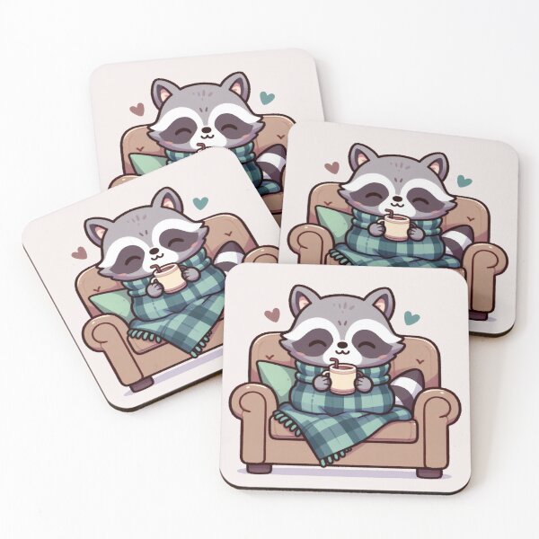 Item preview, Hot Chocolate Raccoon designed and sold by LemuellTrends.