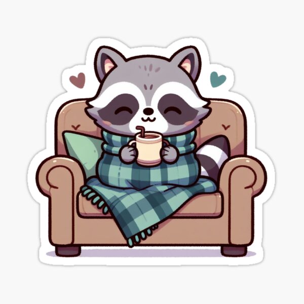Item preview, Hot Chocolate Raccoon designed and sold by LemuellTrends.