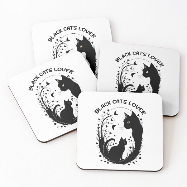 Item preview, BLACK CATS LOVER DIGITAL ART designed and sold by digitalartlb.