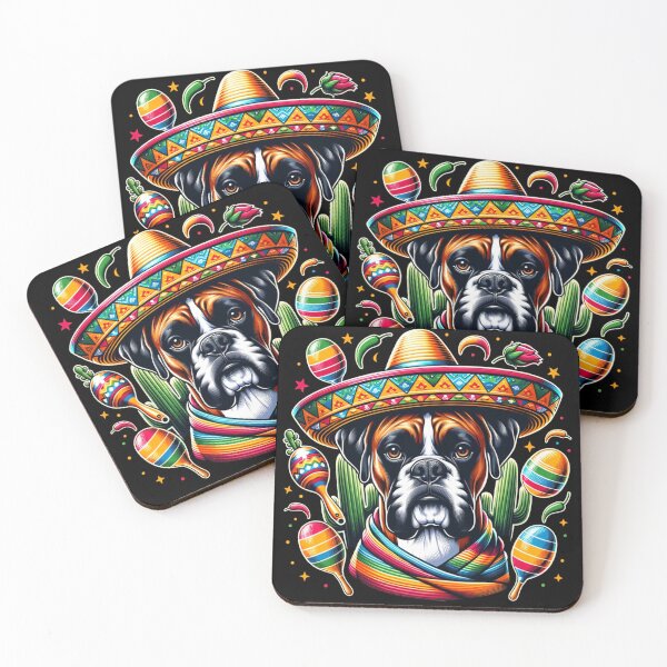 Item preview, Boxer Dog Cinco de Mayo Celebration designed and sold by AsTrooArts.