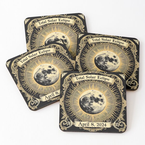Item preview, April 2024 Total Solar Eclipse Commemorative Art designed and sold by David Balzen.