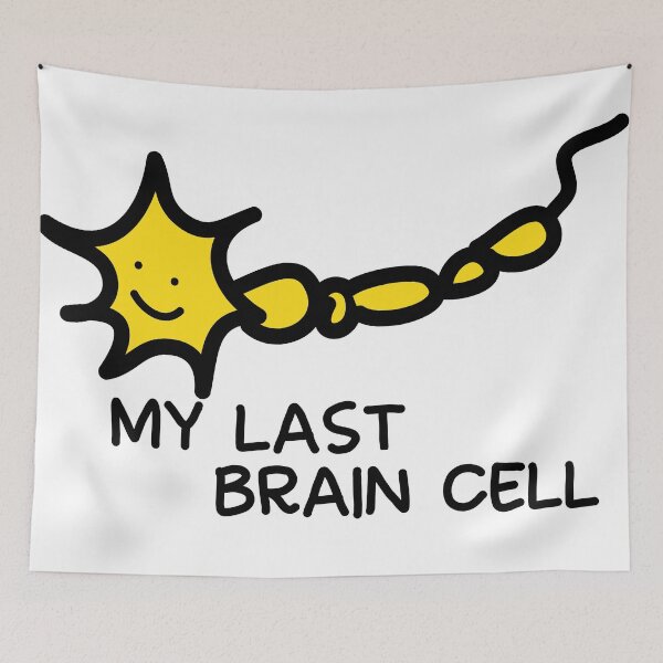 Item preview, My last brain cell designed and sold by fluffyfamcraft.