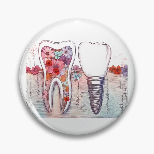 Item preview, Tooth implant - Dental Art Print designed and sold by masterAi.