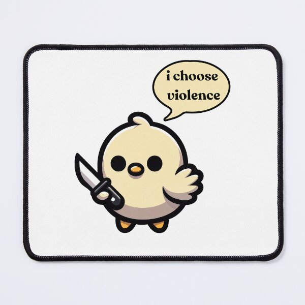 Item preview, i choose violence - chick with knife designed and sold by kalukoba.