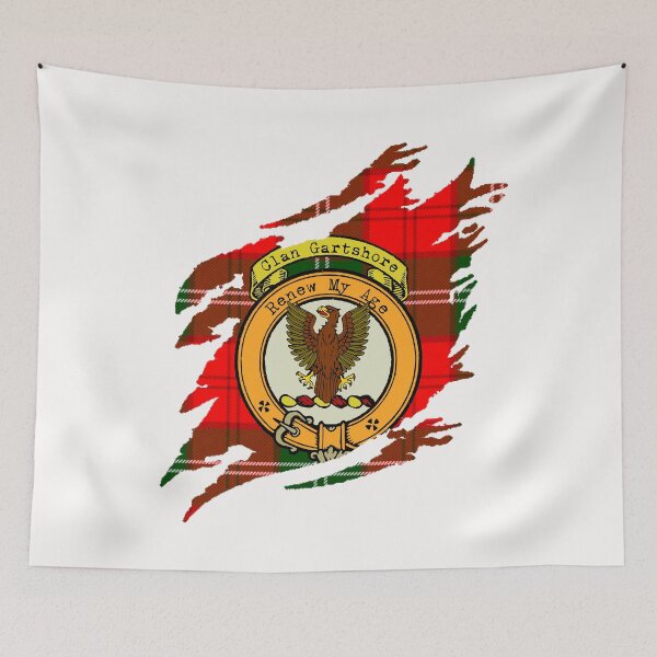 Item preview, Gartshore Crest Scottish Surname Tartan designed and sold by BagTown Clans.