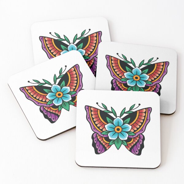 Item preview, Butterfly Traditional Tattoo  designed and sold by SevenRelics.