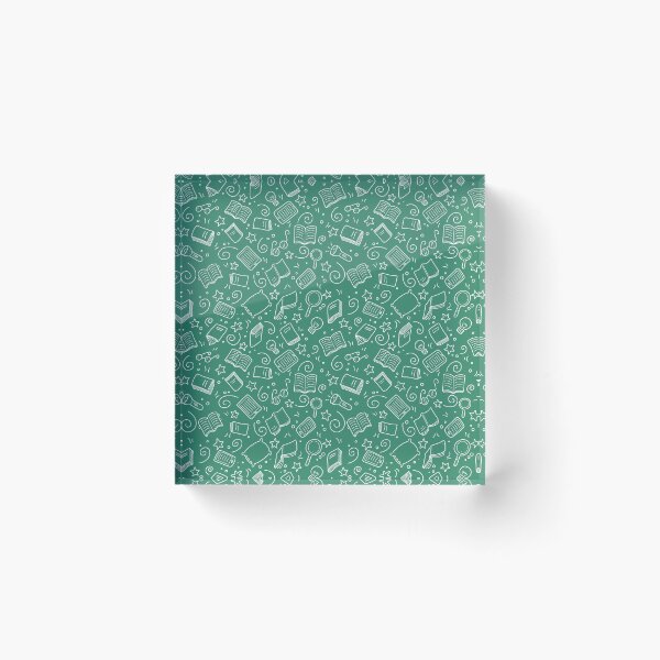 Item preview, Green Book Lover Pattern Book Aesthetic  designed and sold by BookishSerena.
