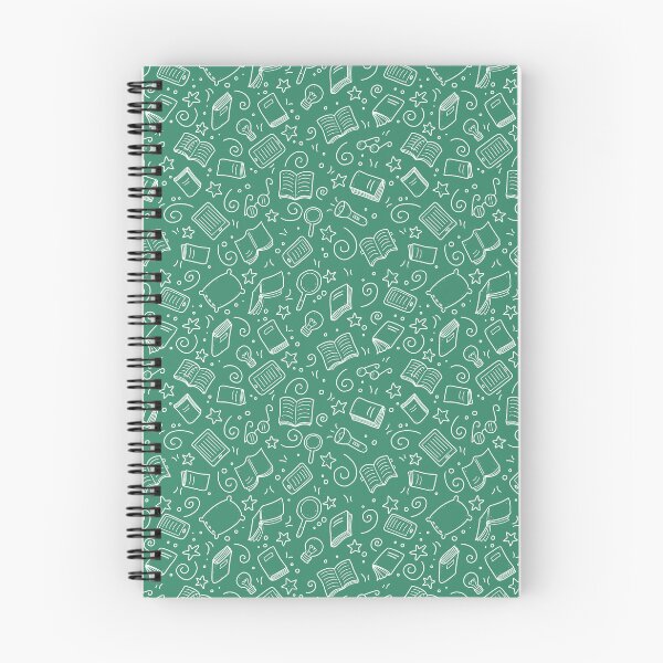 Item preview, Green Book Lover Pattern Book Aesthetic  designed and sold by BookishSerena.