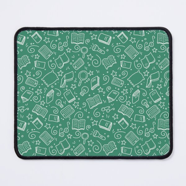 Item preview, Green Book Lover Pattern Book Aesthetic designed and sold by BookishSerena.