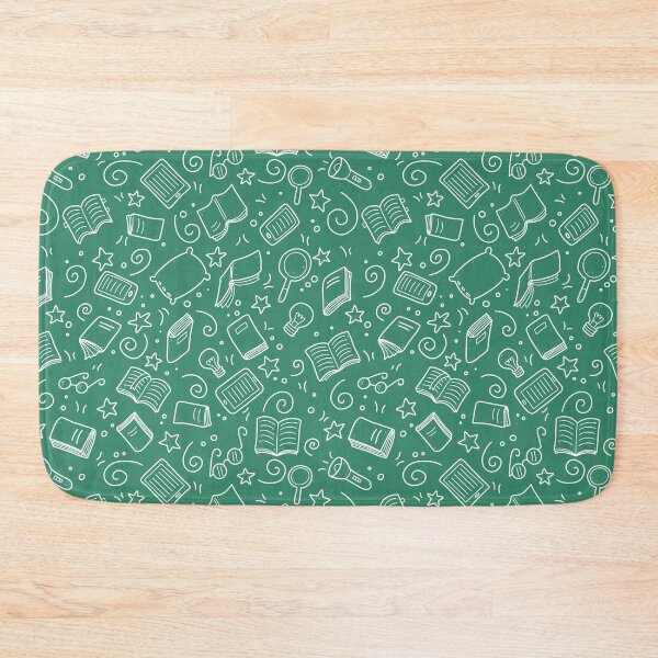 Item preview, Green Book Lover Pattern Book Aesthetic  designed and sold by BookishSerena.