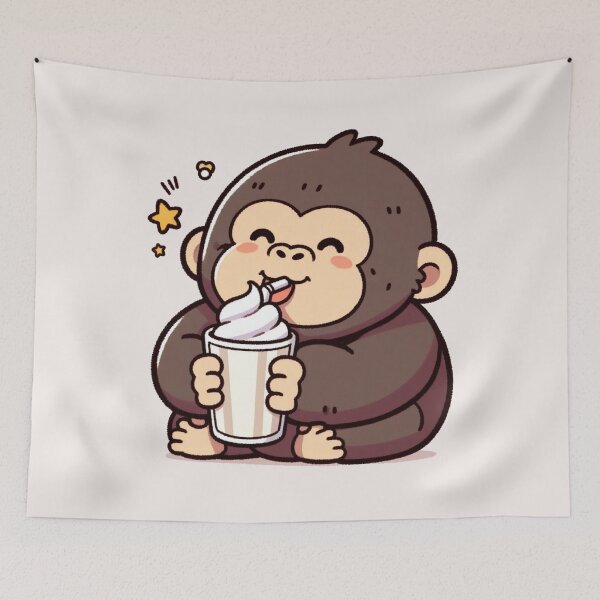 Item preview, Milk Shake Gorilla designed and sold by LemuellTrends.
