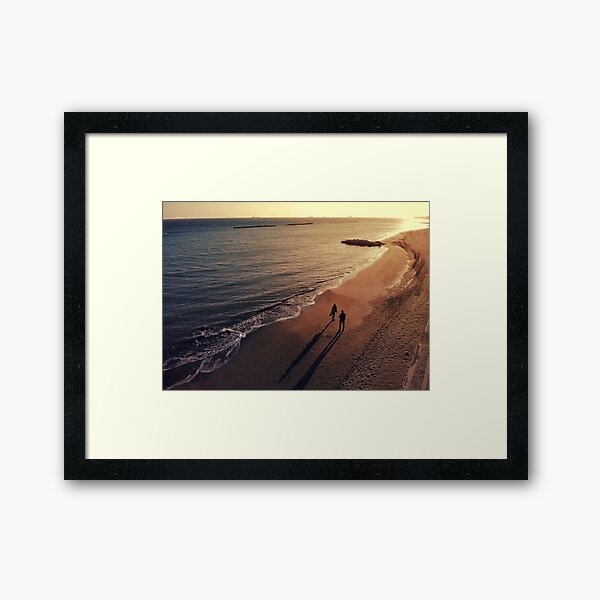 Beach Walk Framed Art Print