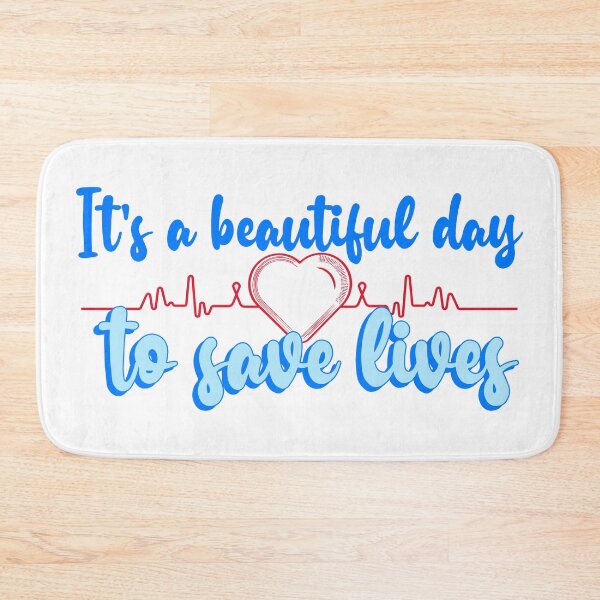 Item preview, It's a Beautiful Day to Save Lives designed and sold by ZenStitchMotifs.