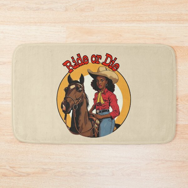 Item preview, Ride or Die Cowgirl (Yellow Scarf) designed and sold by Seedcap7.