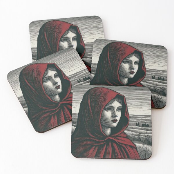 Item preview, Red Caped Woman designed and sold by Donkey's Salad.