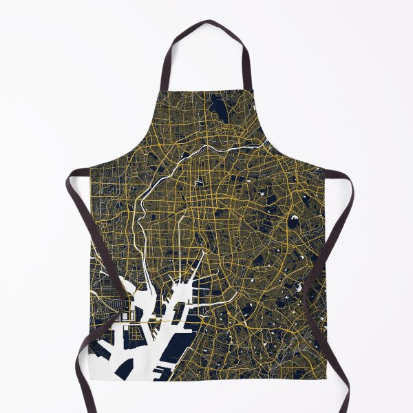 Item preview, Nagoya City Map of Japan - Gold Art Deco designed and sold by deMAP.