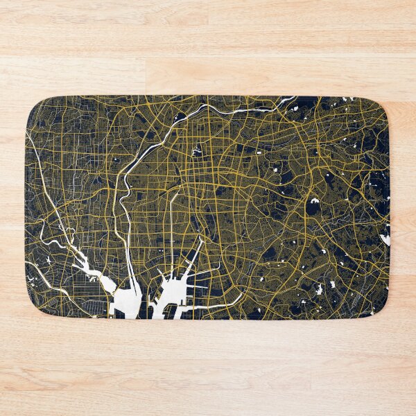 Item preview, Nagoya City Map of Japan - Gold Art Deco designed and sold by deMAP.
