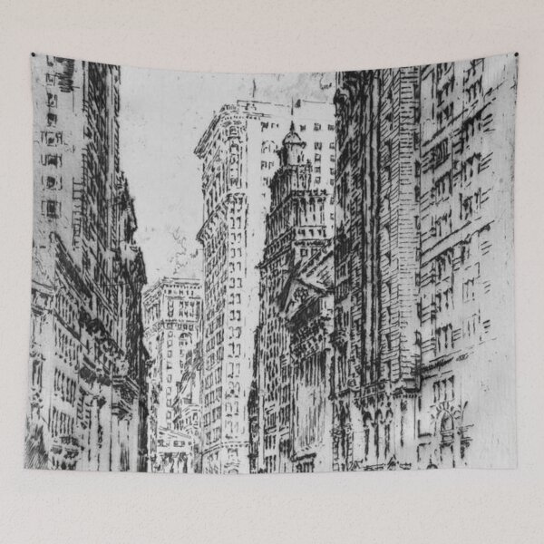 Item preview, The Stock Exchange by Joseph Pennell designed and sold by AJDesignsstuff.