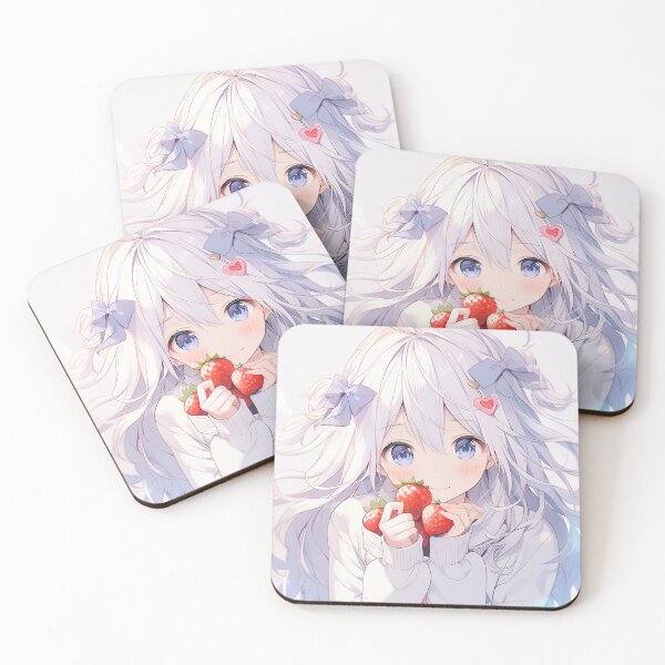 Item preview, Sweet Innocent Strawberry Anime Girl designed and sold by bubblegoth.