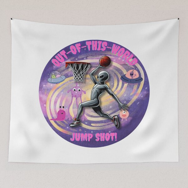 Item preview, Out-of-this-world jump shot! designed and sold by DShirtRepublic.