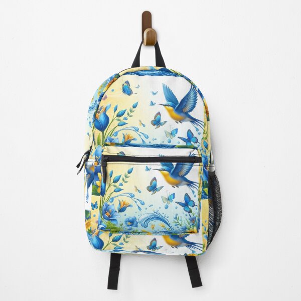 Item preview, Blue Symphony: Birds & Butterflies in Bloom designed and sold by CultDigHoriz.