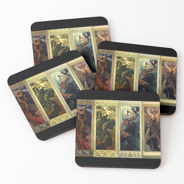 Item preview, Alphonse Mucha Moon And Stars Art Nouveau designed and sold by JoolyA.