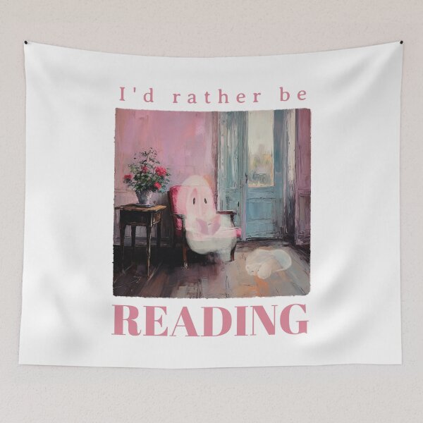Item preview, I'd Rather be Reading designed and sold by BookishLounge.