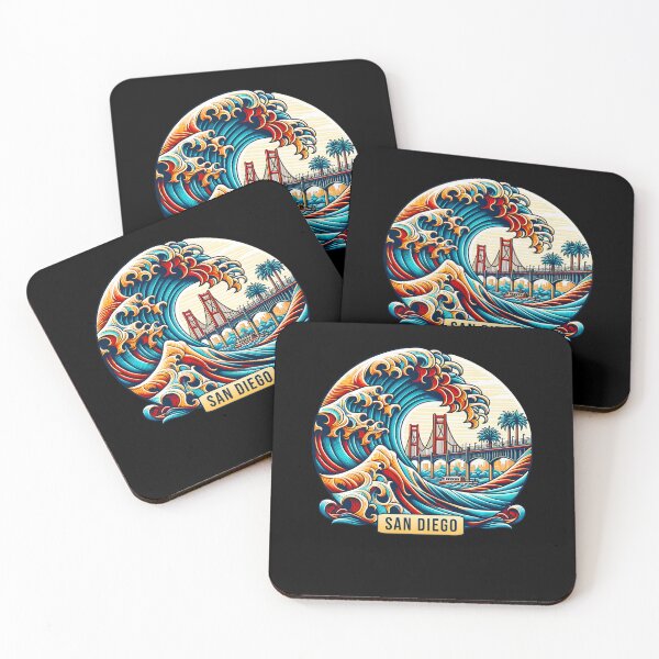 Item preview, San Diego SD Waves With Bridge designed and sold by Odetee.