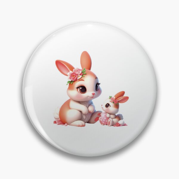 Item preview, Cute mom and daughter bunny rabbit designed and sold by susybetty.