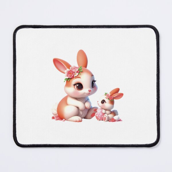 Item preview, Cute mom and daughter bunny rabbit designed and sold by susybetty.