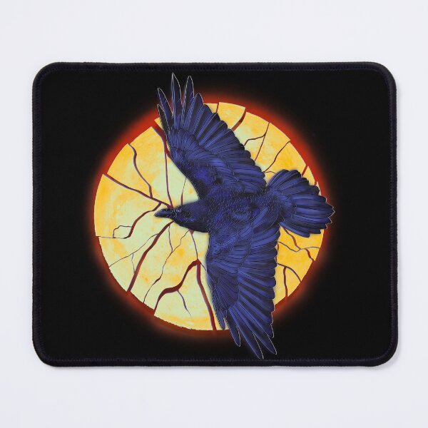 Item preview, Crow flying over an exploding full moon designed and sold by DaveDanchuk.