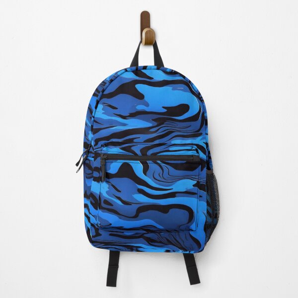 Item preview, Abstract Black And Blue Camouflage Pattern designed and sold by TheArtOfPat.