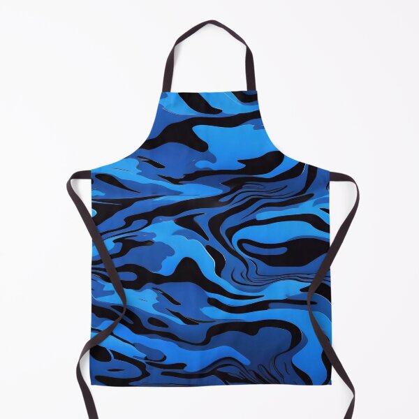 Item preview, Abstract Black And Blue Camouflage Pattern designed and sold by TheArtOfPat.