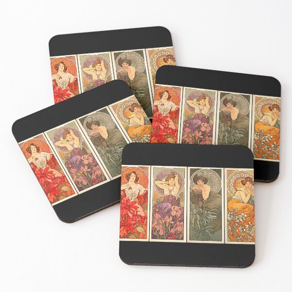 Item preview, Alphonse Mucha Precious Stones Art Nouveau designed and sold by JoolyA.