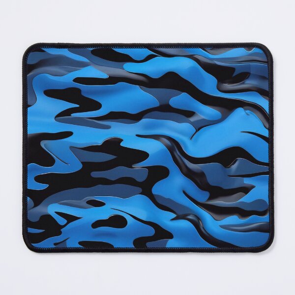 Item preview, Abstract Black And Blue Camouflage Pattern designed and sold by TheArtOfPat.
