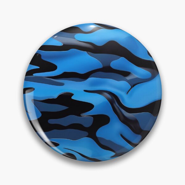 Item preview, Abstract Black And Blue Camouflage Pattern designed and sold by TheArtOfPat.