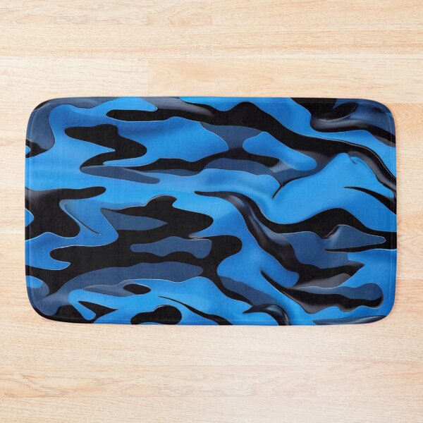 Item preview, Abstract Black And Blue Camouflage Pattern designed and sold by TheArtOfPat.
