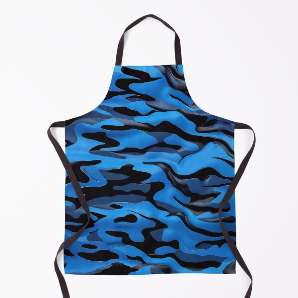 Item preview, Abstract Black And Blue Camouflage Pattern designed and sold by TheArtOfPat.
