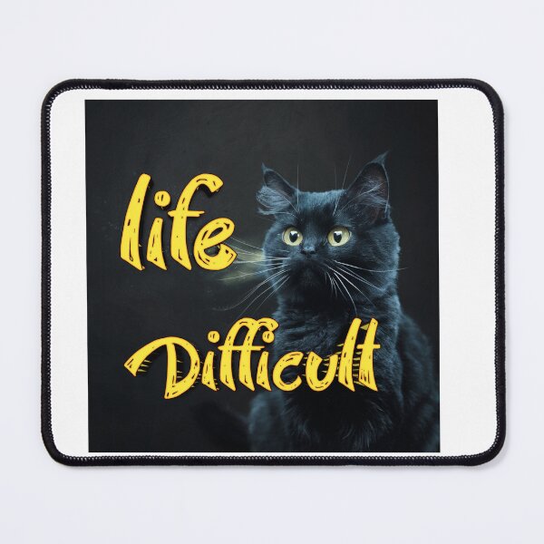 Item preview, A hard life poster through the eyes of an innocent cat designed and sold by salem660.