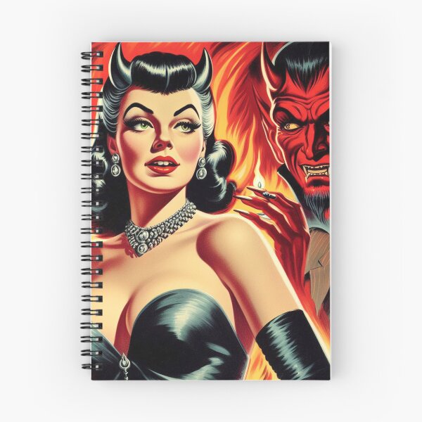 Item preview, Hot Devilish Pin-up designed and sold by PulpVintage.