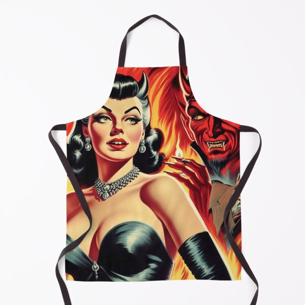 Item preview, Hot Devilish Pin-up designed and sold by PulpVintage.