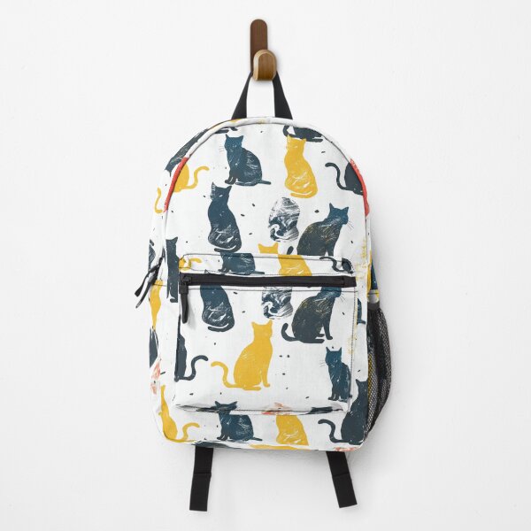 Item preview, Whimsi-Cat Silhouettes: Playful Feline Pattern designed and sold by minjagoods.