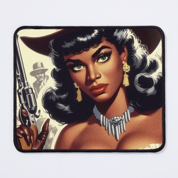 Item preview, Retro Western Girl designed and sold by PulpVintage.
