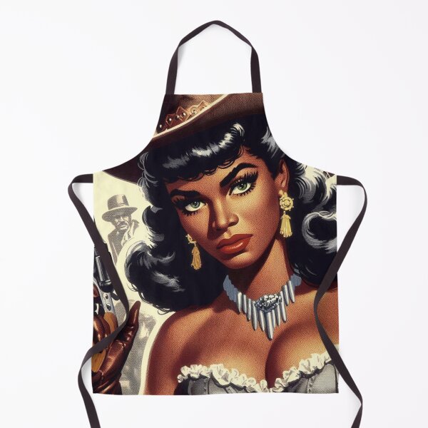 Item preview, Retro Western Girl designed and sold by PulpVintage.