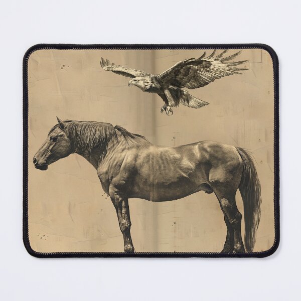 Item preview, horse and eagle designed and sold by Rockwpapart.