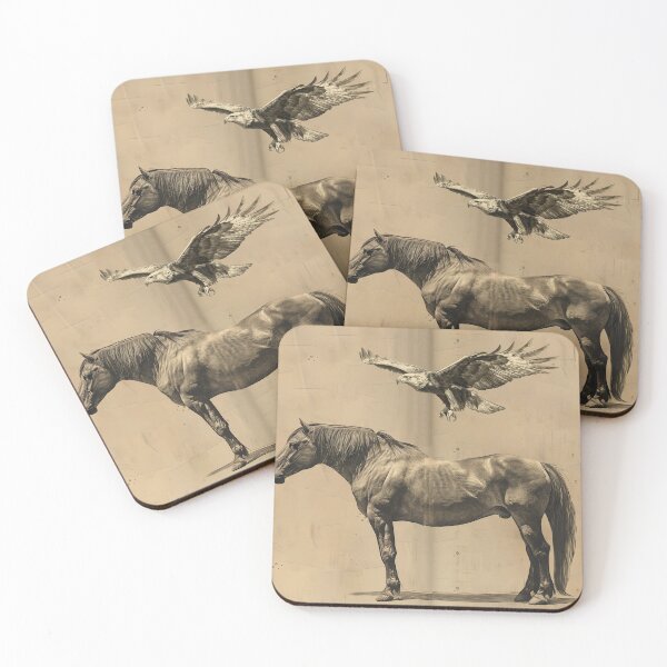 Item preview, horse and eagle designed and sold by Rockwpapart.