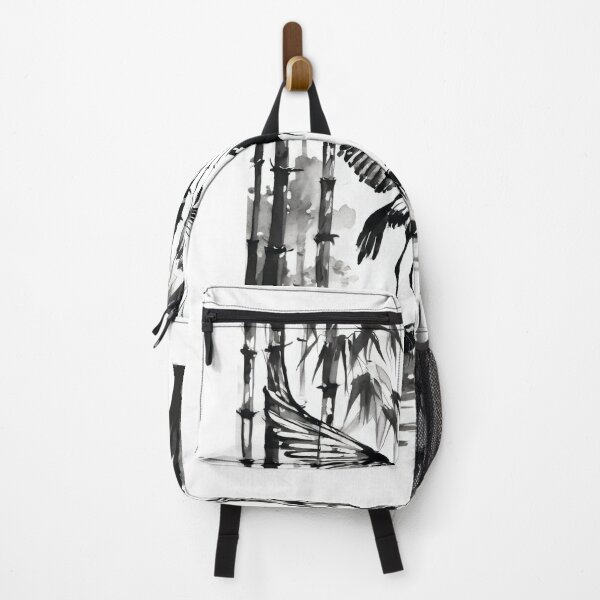 Item preview, Tranquil Sumi-e Heron Among Bamboo designed and sold by Marithrax.