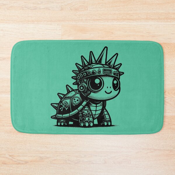 Item preview, Whimsigoth Cyberpunk Cyborg Turtle Vintage Inspired Art Design designed and sold by dreamsagellc.